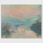 Monet Sunset Seine Frische Pasta machen Geschenkpapier (Flach)