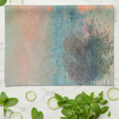 Monet Sunset Seine Frische Pasta machen Geschirrtuch (Gefaltet)