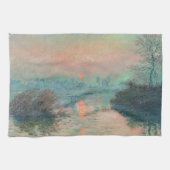 Monet Sunset Seine Frische Pasta machen Geschirrtuch (Horizontal)