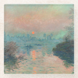 Monet Sunset Seine Frische Pasta machen Glasuntersetzer