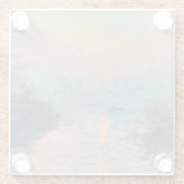 Monet Sunset Seine Frische Pasta machen Glasuntersetzer (Rückseite)