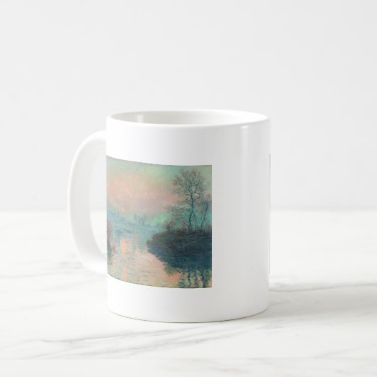 Monet Sunset Seine Frische Pasta machen Kaffeetasse (Vorderseite Links)