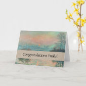 Monet Sunset Seine Frische Pasta machen Karte (Gelbe Blume)