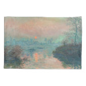 Monet Sunset Seine Frische Pasta machen Kissenbezug (Rückseite)