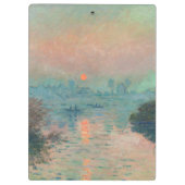 Monet Sunset Seine Frische Pasta machen Klemmbrett (Rückseite)
