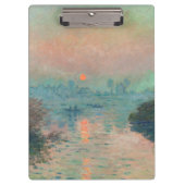 Monet Sunset Seine Frische Pasta machen Klemmbrett (Vorderseite)