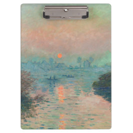 Monet Sunset Seine Frische Pasta machen Klemmbrett