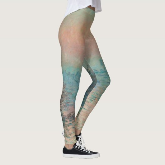 Monet Sunset Seine Frische Pasta machen Leggings (Rechts)