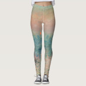 Monet Sunset Seine Frische Pasta machen Leggings (Vorderseite)