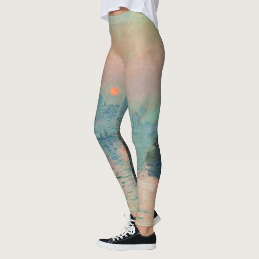 Monet Sunset Seine Frische Pasta machen Leggings (Links)