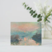 Monet Sunset Seine Frische Pasta machen Postkarte (Stehend Vorderseite)