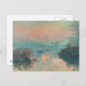 Monet Sunset Seine Frische Pasta machen Postkarte (Vorne/Hinten)