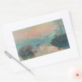 Monet Sunset Seine Frische Pasta machen Rechteckiger Aufkleber (Umschlag)