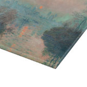 Monet Sunset Seine Frische Pasta machen Schneidebrett (Ecke)