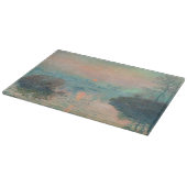 Monet Sunset Seine Frische Pasta machen Schneidebrett (Ecke)