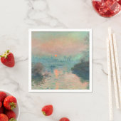 Monet Sunset Seine Frische Pasta machen Serviette (Beispiel)