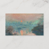Monet Sunset Seine Frische Pasta machen Visitenkarte (Rückseite)