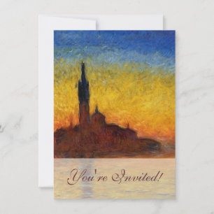 Monet Sunset Venedig Frische Pasta machen Einladung