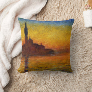 Monet Sunset Venedig Frische Pasta machen Kissen