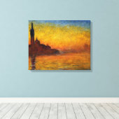 Monet Sunset Venedig Frische Pasta machen Leinwanddruck (Insitu (Holzboden))