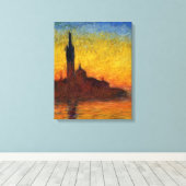 Monet Sunset Venedig Frische Pasta machen Leinwanddruck (Insitu (Holzboden))