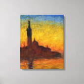 Monet Sunset Venedig Frische Pasta machen Leinwanddruck (Vorderseite)