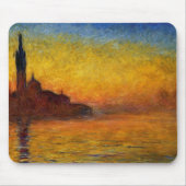 Monet Sunset Venedig Frische Pasta machen Mousepad (Vorne)