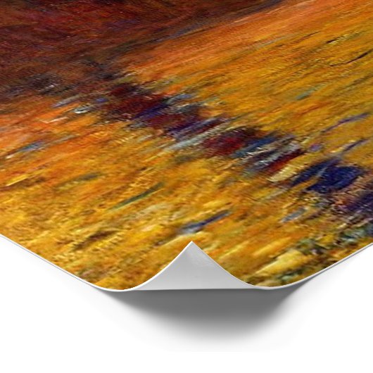 Monet Sunset Venedig Frische Pasta machen Poster (Ecke)