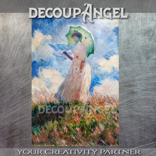 Monet-Suzanne Hoschedé Decoupage Seidenpapier