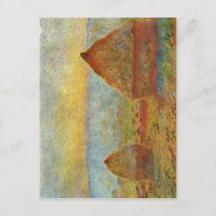 Monet, Technik 1884 Claudes Heuhaufen? L auf Lein Postkarte
