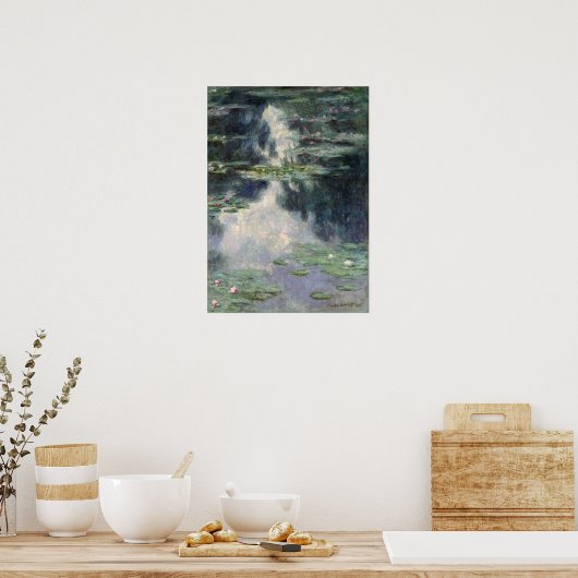 Monet - Teich mit Lilien Poster (Küche)