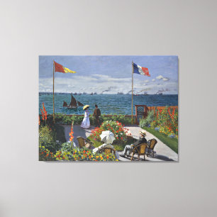 Monet - Terrasse auf Sainte Adresse Leinwanddruck