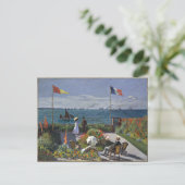 Monet - Terrasse auf Sainte Adresse Postkarte (Stehend Vorderseite)