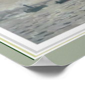 Monet Thames Below Westminster 16 x 12 Poster (Ecke)