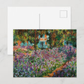 Monet The Artist's Garden Ankündigungspostkarte (Vorne/Hinten)
