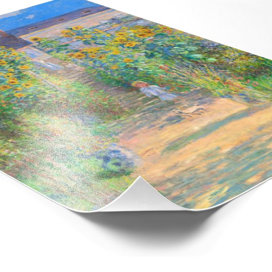 Monet The Artist's Garden at Vétheuil Fotodruck (Ecke)