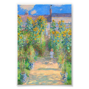 Monet The Artist's Garden at Vétheuil Fotodruck