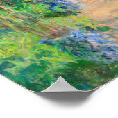 Monet The Artist's Garden at Vétheuil Poster (Ecke)