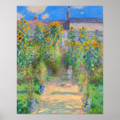 Monet The Artist's Garden at Vétheuil Poster (Vorne)