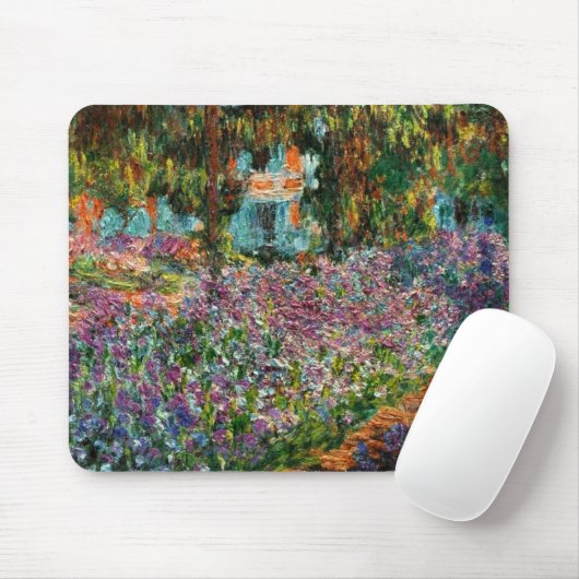 Monet The Artist's Garden Mousepad (Mit Mouse)