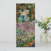 Monet The Artist's Garden on Giverny Grußkarte (Stehend Vorderseite)