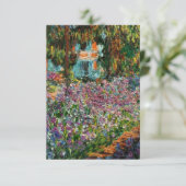 Monet The Artist's Garden RSVP Karte (Stehend Vorderseite)