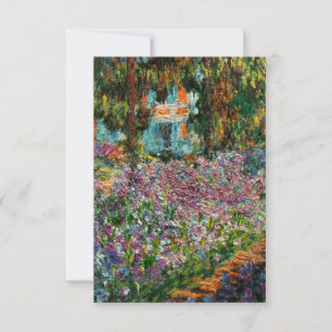 Monet The Artist's Garden RSVP Karte