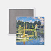 Monet - The Bridge at Argenteuil, Impressionismus Magnet (Vorderseite/Rückseite)