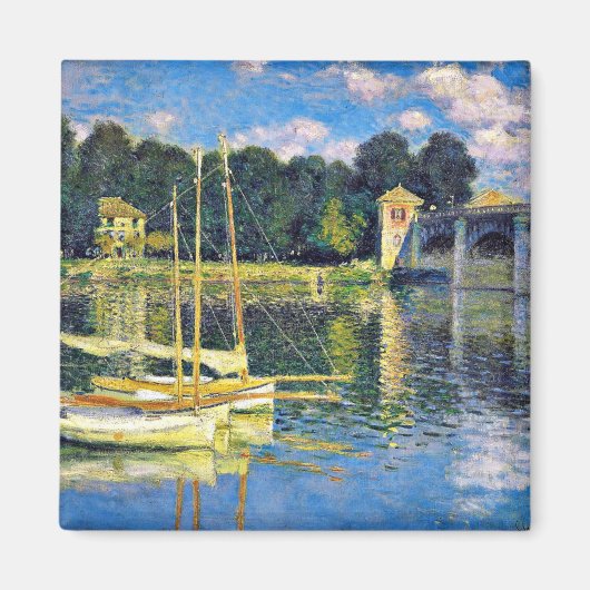 Monet - The Bridge at Argenteuil, Impressionismus Magnet (Vorne)