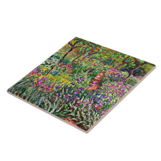 Monet - The Iris Garden at Giverny Fliese (Seite)
