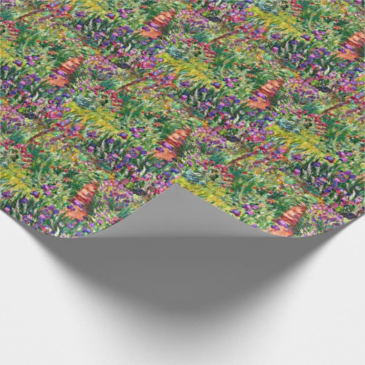 Monet - The Iris Garden at Giverny Geschenkpapier (Ecke)