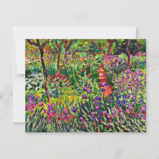 Monet - The Iris Garden at Giverny Karte (Vorderseite)