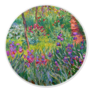 Monet "The Iris Garden at Giverny" Keramikknauf