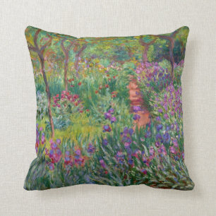 Monet "The Iris Garden at Giverny" Kissen